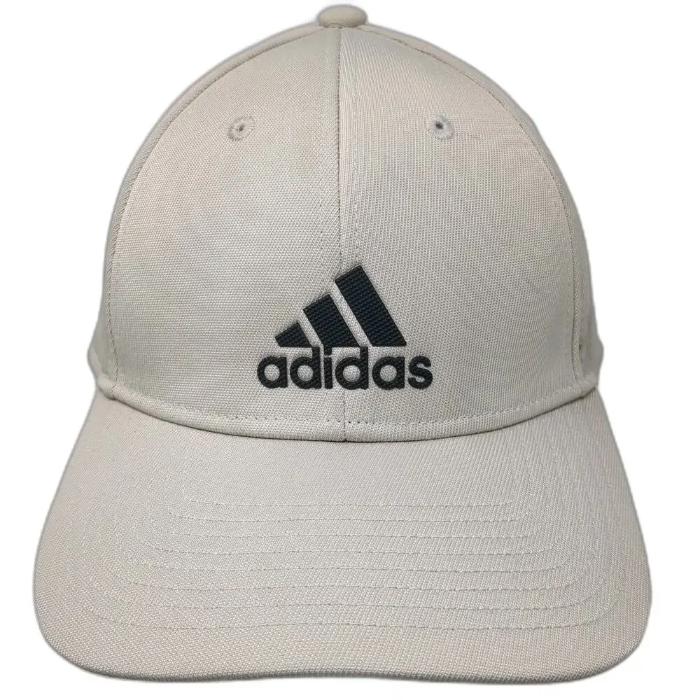 adidas Baseball Cap Beige Black One Size AEROREADY Recycled Strapback Logo Hat